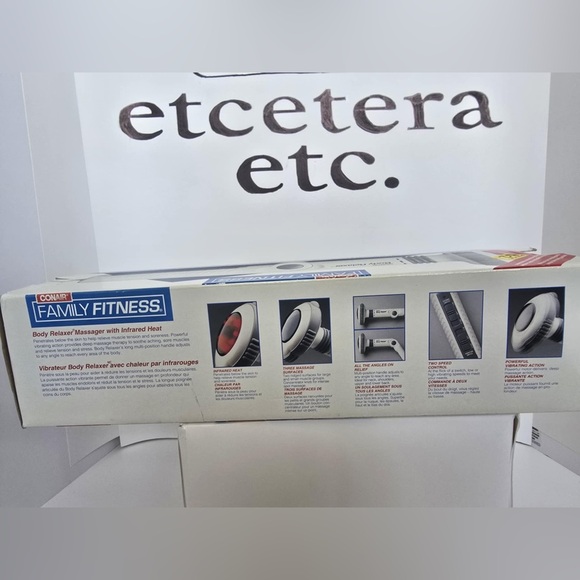 Conair Family Fitness Body Trainer Wand Massager 4 Surfaces Angled Reach 2 Speed - Picture 3 of 4